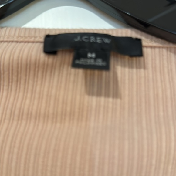 J. Crew Puff Shoulder Ribbed Top - Picture 2 of 5